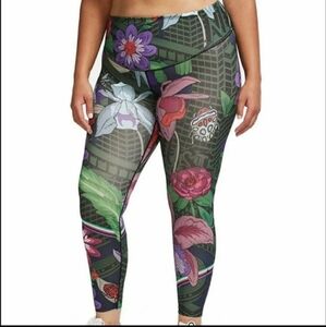 Like New Nike One Icon Clash Multicolored Floral Tights 2X